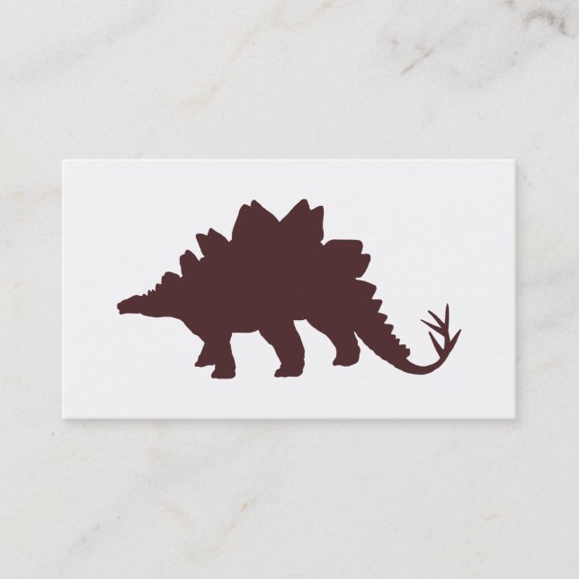 Brown Dinosaur Business Card (Front)