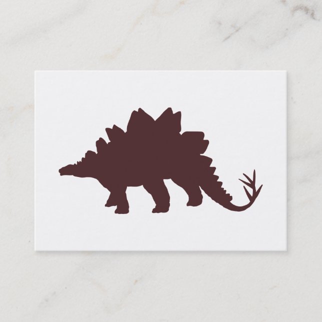 Brown Dinosaur Business Card (Front)