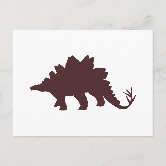 Brown Dinosaur Postcard (Front)