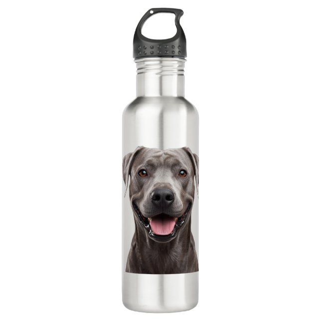 Brown Dog Aesthetic water bottle – Cozy Pet Lover  (Front)