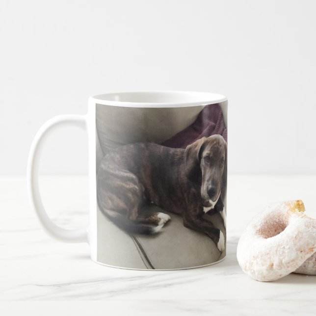 Brown Dog Coffee Mug (With Donut)