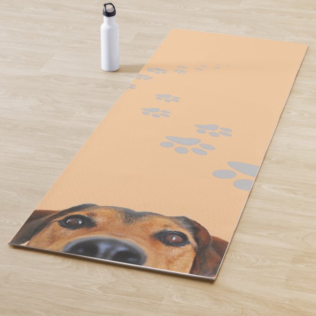 Brown dog design yoga mat (In Situ)