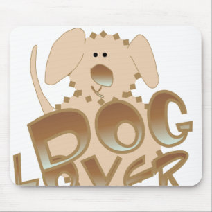 Brown Dog Lover Mouse Pad