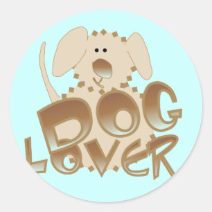 Brown Dog Lover Tshirts and Gifts Classic Round Sticker