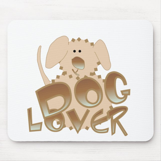 Brown Dog Lover Tshirts and Gifts Mouse Pad (Front)