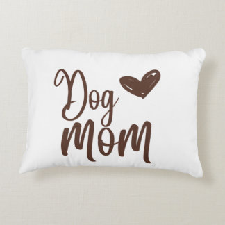 Brown Dog Mum Accent Pillow
