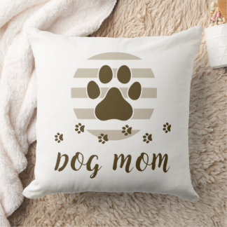 Brown Dog Mum Love 20x20 Throw Pillow