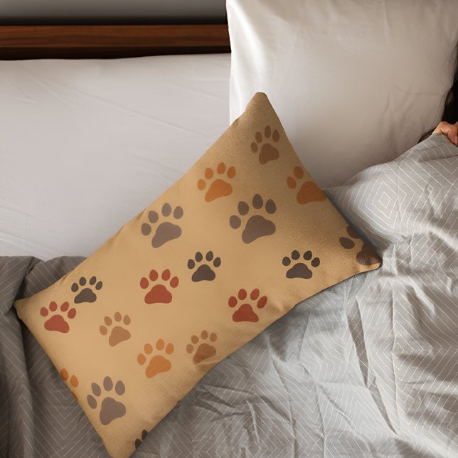 Brown Dog Print Pillow Case (Creator Uploaded)