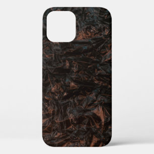 Brown dried leaves on ground iPhone 12 case