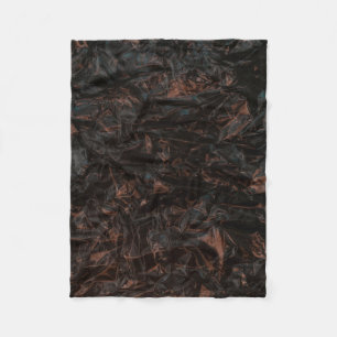 Brown dried leaves on ground fleece blanket