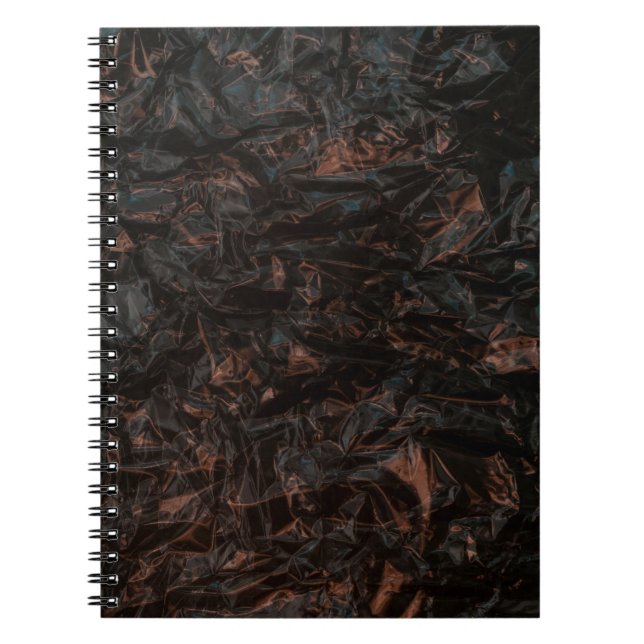 Brown dried leaves on ground notebook (Front)