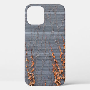 Brown dried leaves on water iPhone 12 case