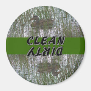 Brown Duck Animal Dishwasher Magnet