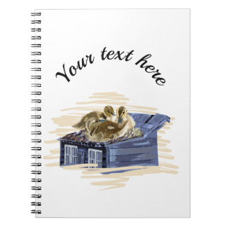 Brown ducks on the roof notebook