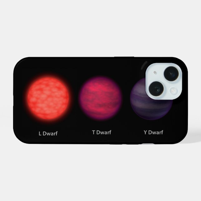 Brown Dwarfs As Seen By An Interstellar Traveller. iPhone 15 Case (Back Horizontal)