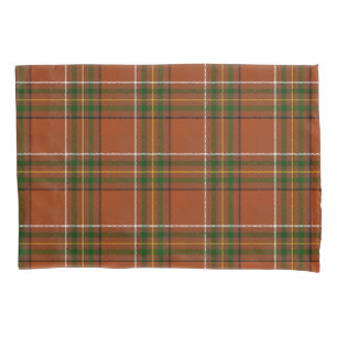 Brown Earthy Plaid Tartan  Pillowcase