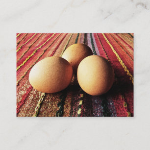 Brown Eggs on Rainbow Mat ATC Card