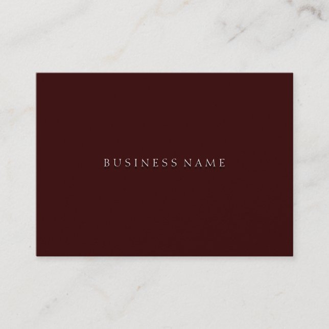 Brown Elegant Business Card (Front)