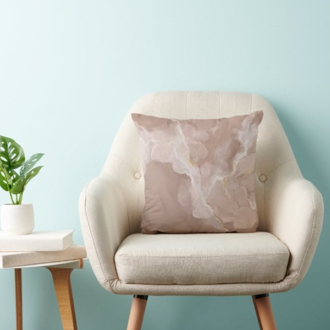 Brown Elegant Gift Throw Pillow – Cosy Decorative  (Creator Uploaded)