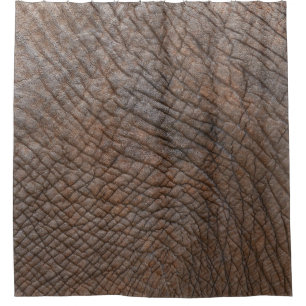 Brown elephant in close up photography shower curtain