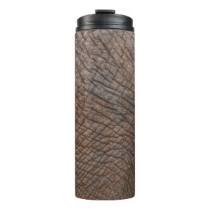Brown elephant in close up photography thermal tumbler