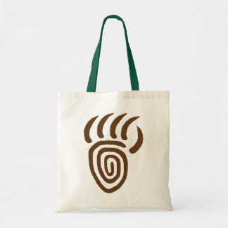 Brown Emergence Bear Paw Tote Bag
