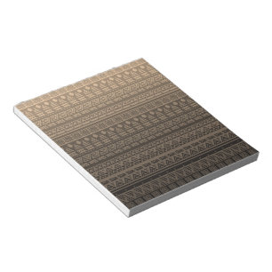 Brown ethnic ornament notepad