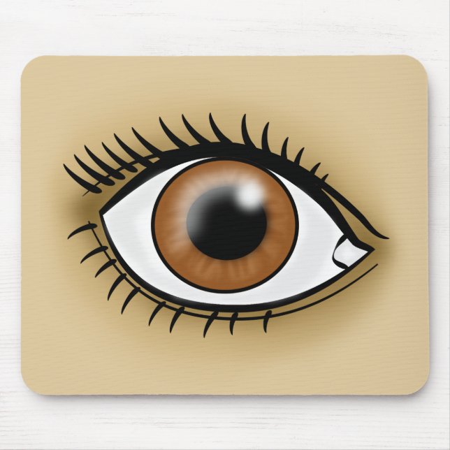 Brown Eye icon Mouse Pad (Front)