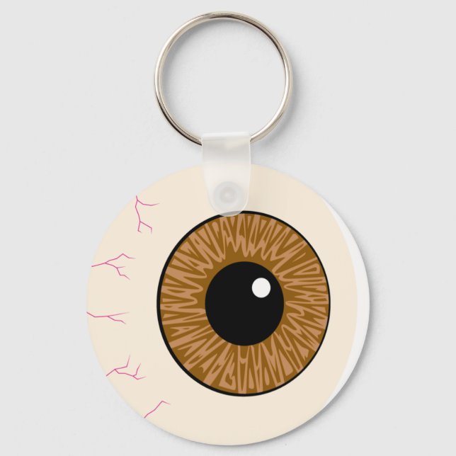 brown eyeball key ring (Front)