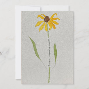 brown eyed susan invitation