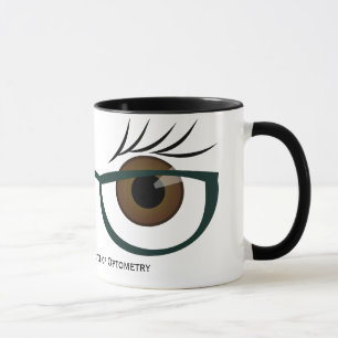 Brown Eyes and Glasses Mug