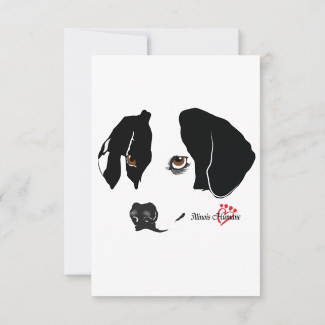 Brown Eyes Blank Card (Front)