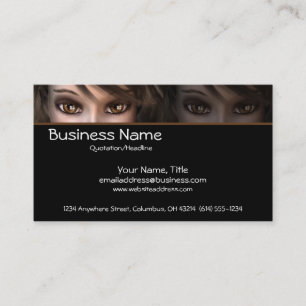 Brown Eyes D1 - Fantasy Business Cards