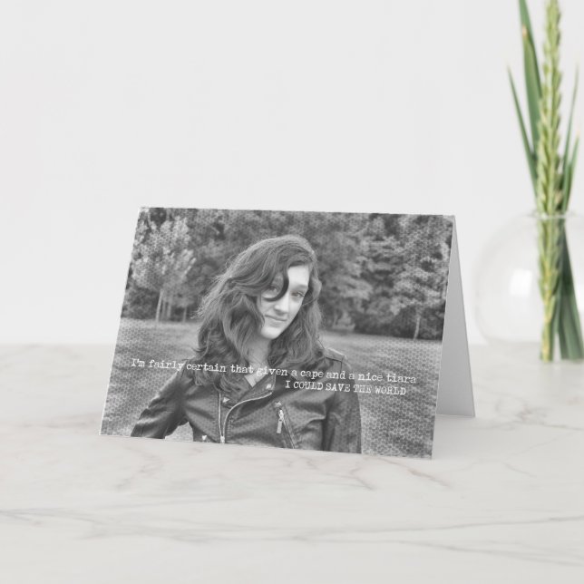 BROWN EYES Greeting Card (Front)