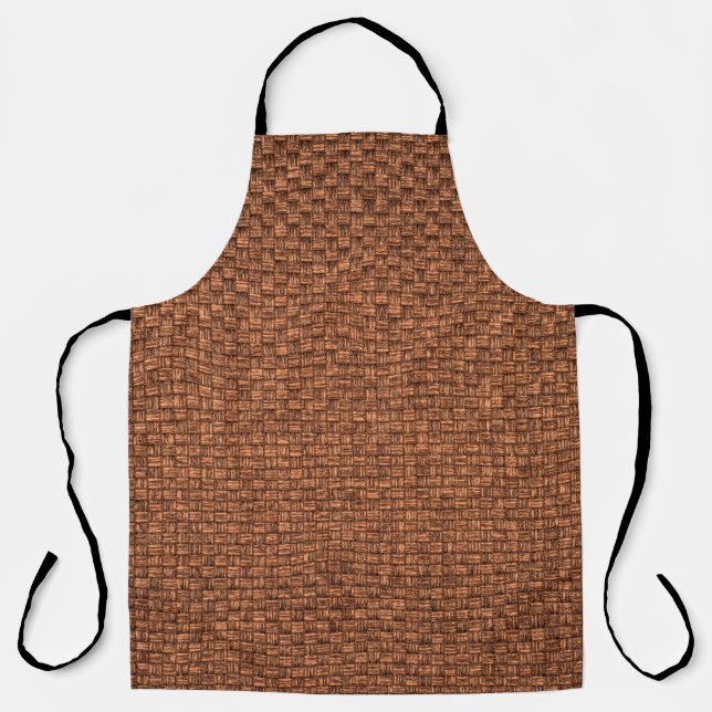 brown fabric texture for background apron (Front)