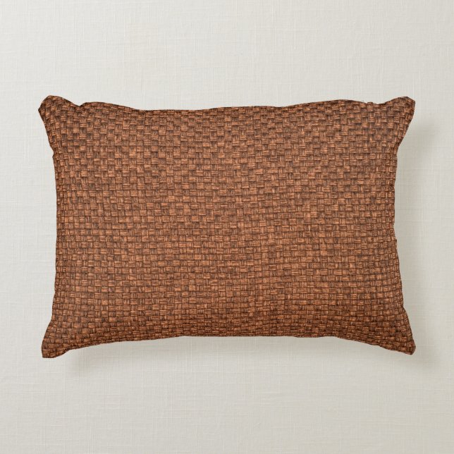 brown fabric texture for background decorative cushion (Front)