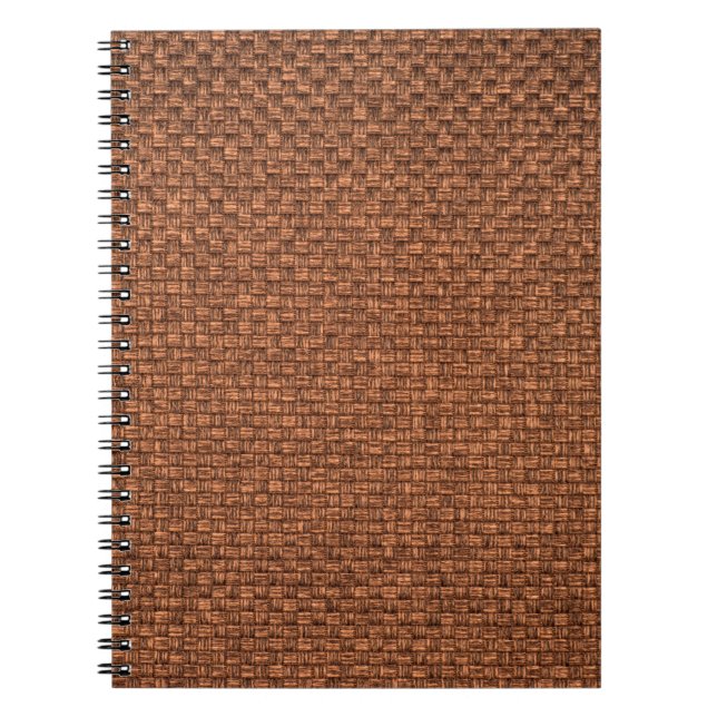 brown fabric texture for background notebook (Front)