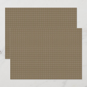 Brown fabric with a repeating vertical pattern of thank you card