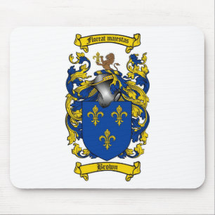BROWN FAMILY CREST - BROWN COAT OF ARMS MOUSE PAD