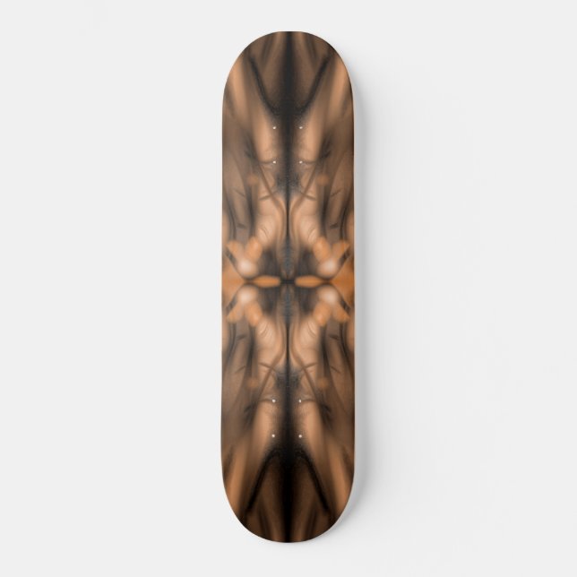 Brown fantasy organic background skateboard (Front)