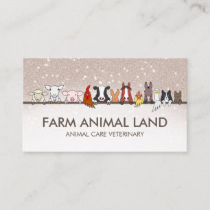 Brown Farm Vet Clinic Business Card
