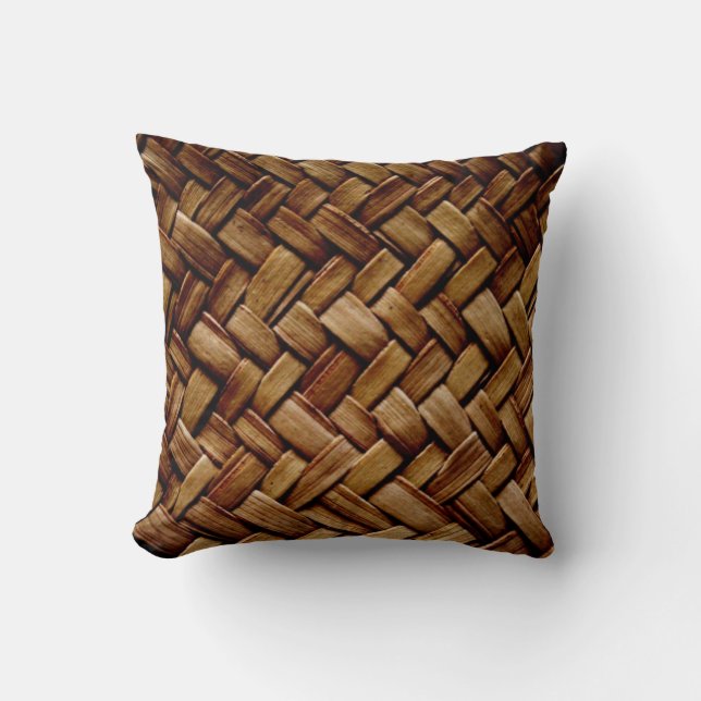 Brown Faux Straw Mix & Match Pillows - Gifts (Front)