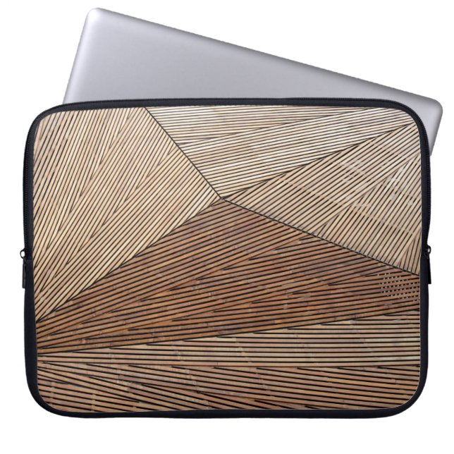 Brown field laptop sleeve (Front)