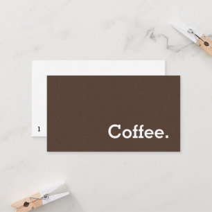 Brown Flannel Dark Loyalty Coffee Punch-Card Card