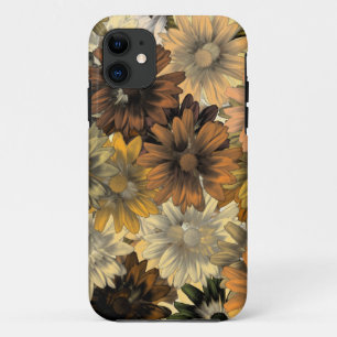 Brown floral pattern iPhone 11 case
