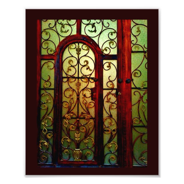 Brown Floral  Photo Print (Front)