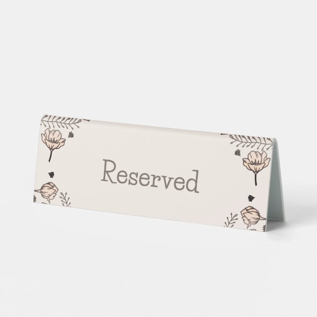 Brown Floral Wedding Theme (Back)