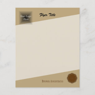 Brown Flower Ribbon by Kenneth Yoncich Flyer