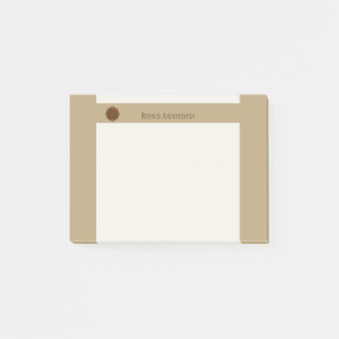 Brown Flower Ribbon by Kenneth Yoncich Post-it Notes