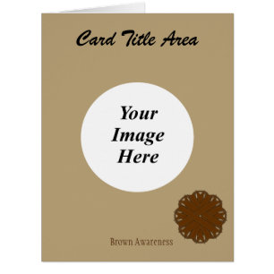 Brown Flower Ribbon Template by Kenneth Yoncich